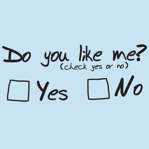 Do you like me? Check yes or no. - Asianfanfics